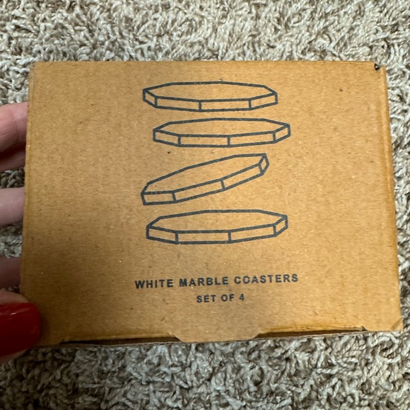 ZEAL WHITE MARBLE COASTERS - Picture 4 of 4